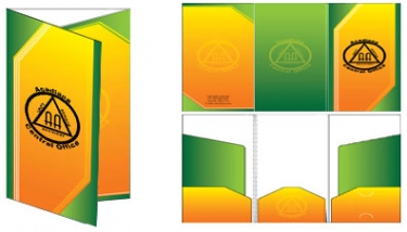Mini Tri Fold Pocket Folders (4x9) 