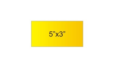 5x3 Rectangle Stickers Gold
