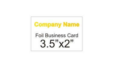 Double sided Foil Business Cards