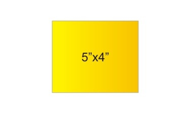 Golden 5x4 Rectangle Stickers