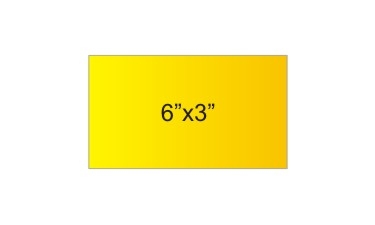 6x3 Rectangle Gold Stickers