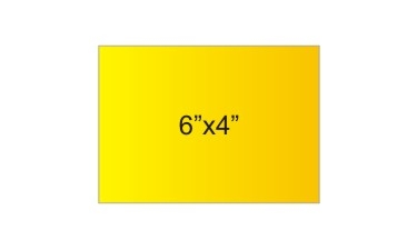 6x4 Rectangle Stickers Golden