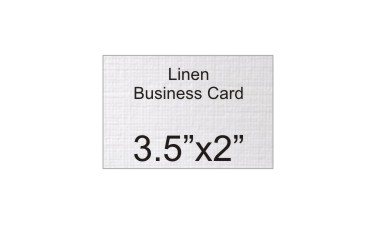 Double sided Linen Business Cards