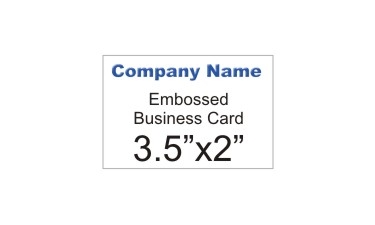 Double Sided Embossed Business Cards
